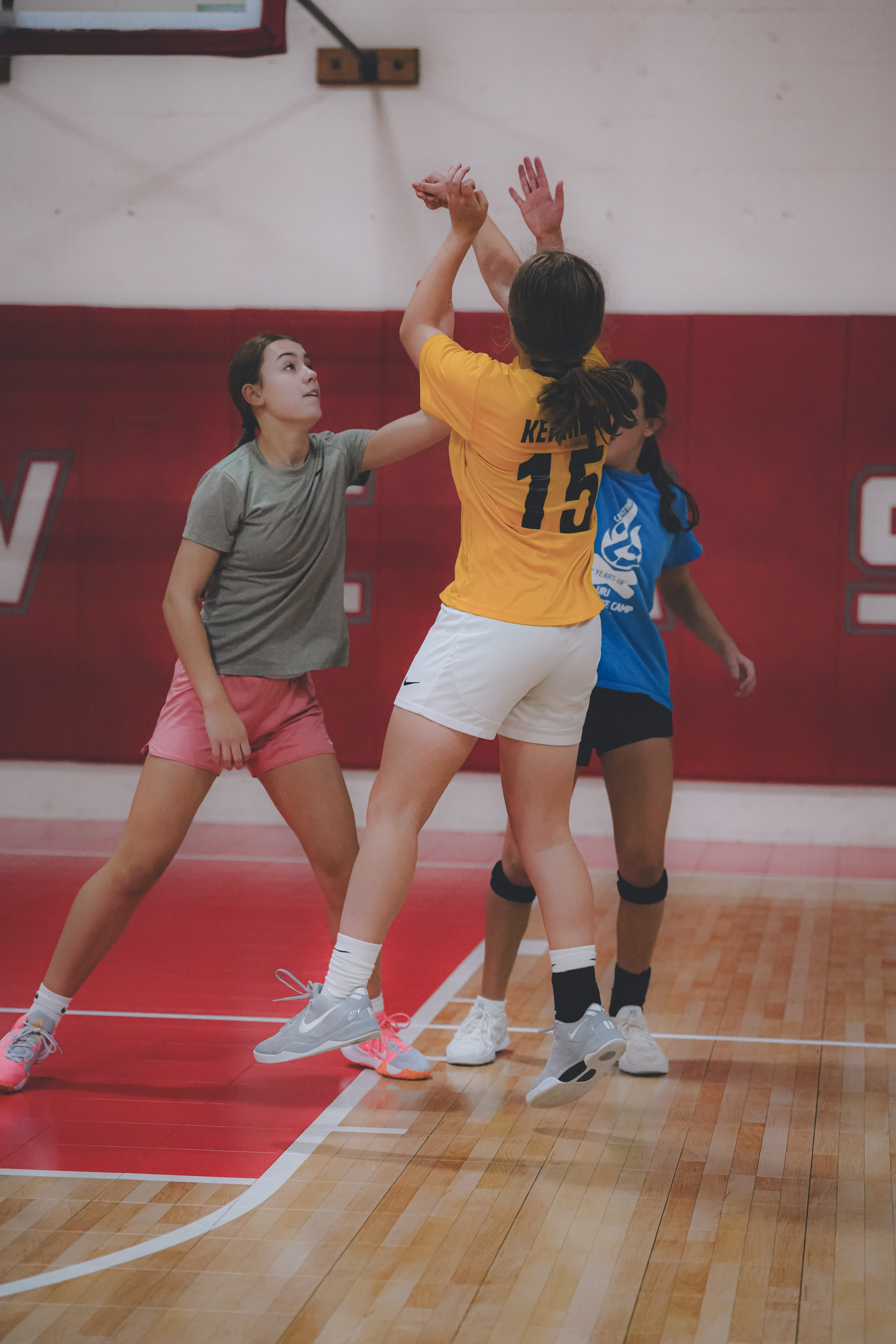 Fast break during a game